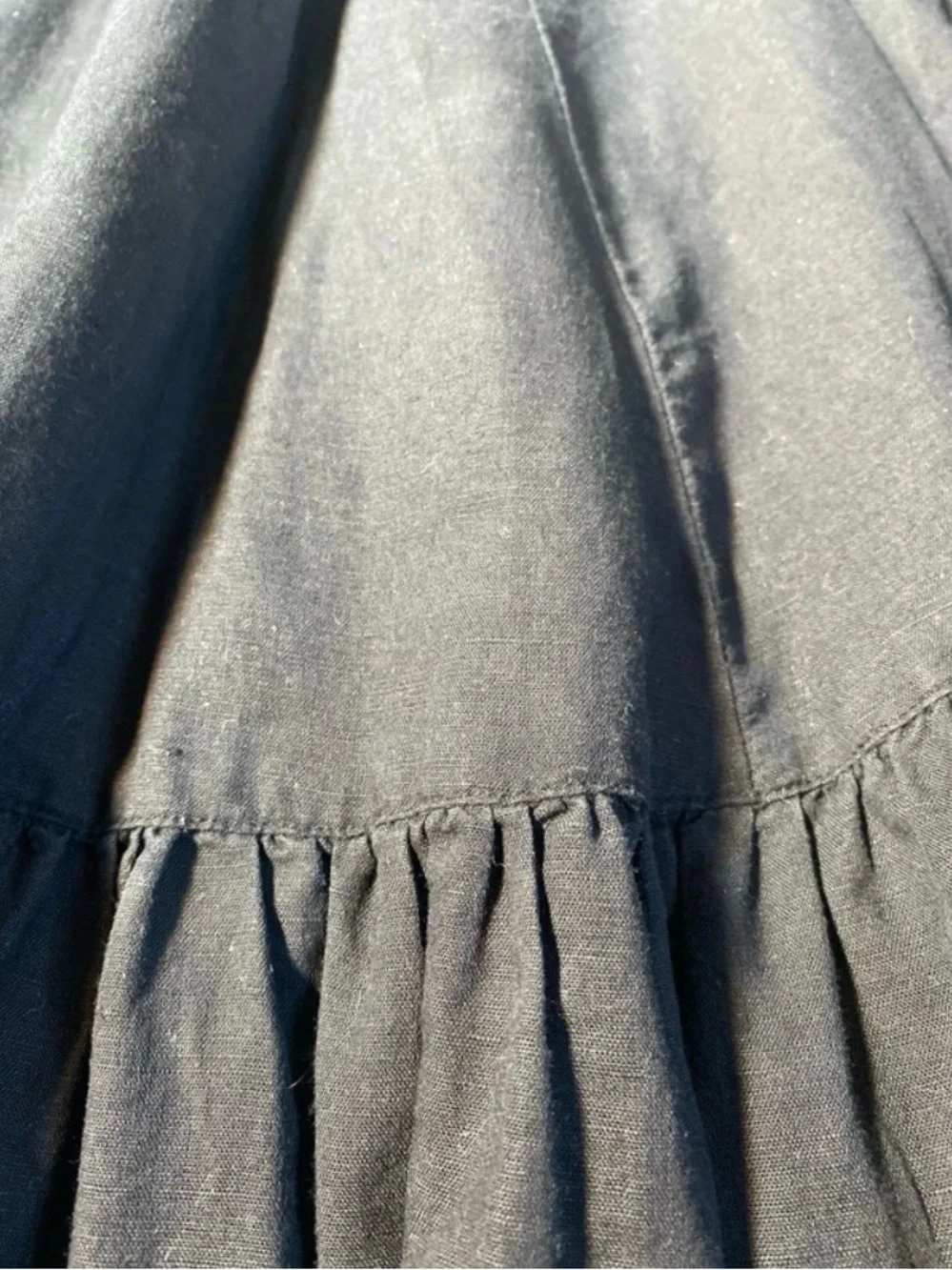 Free People Linen Open Back Dress